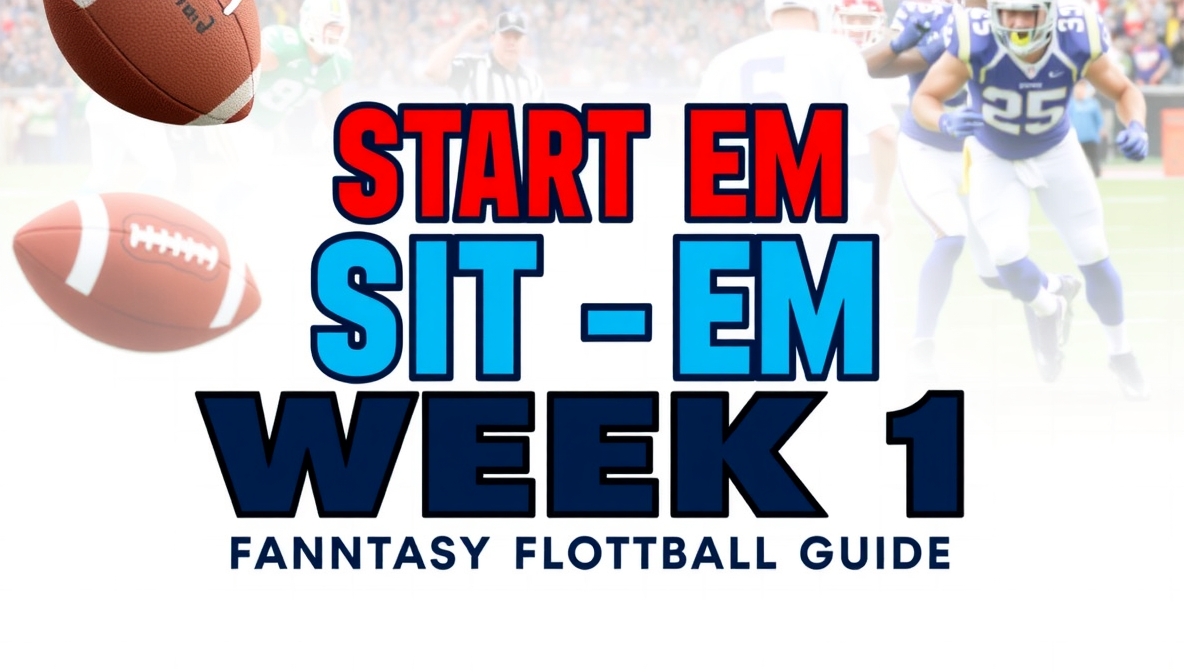 Start Em Sit Em Week 1