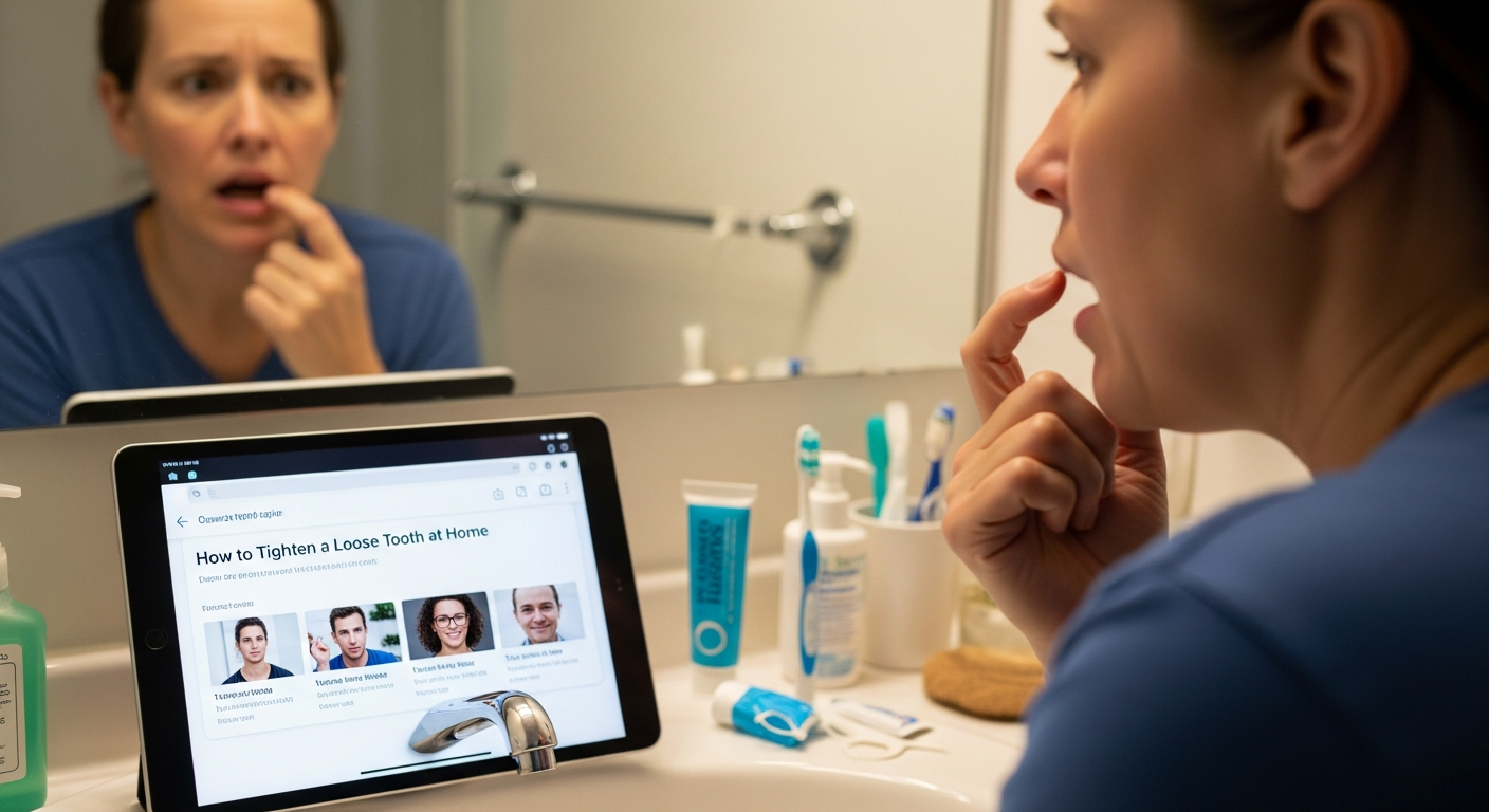 Tighten a Loose Tooth at Home